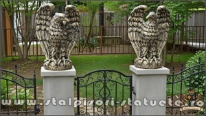 Statuetă vultur, auriu patinat, model S13. - imagine 2