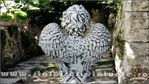 Statuetă îngeraș, gri antichizat, model S4. - imagine 4