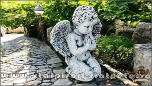 Statuetă îngeraș, gri antichizat, model S4. - imagine 2