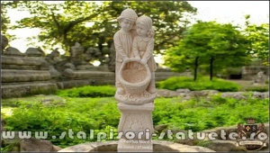 Set copii cu soclu, galben patinat, model S7-S27.