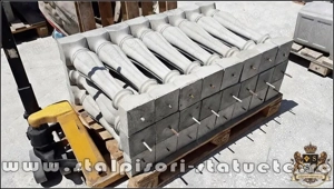 Stâlpișori, baluștri, popici, mosoare, din beton, model B13.