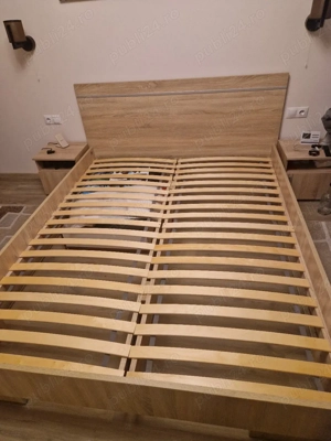 Vând pat cu saltea nouă  - imagine 2