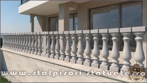 Stâlpișori, baluștri, popici, mosoare, din beton, model B8. - imagine 5