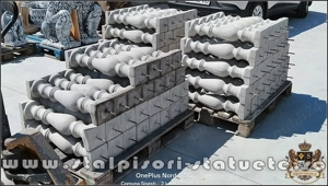 Stalpisori, balustri, popici, mosoare, din beton, model B2.