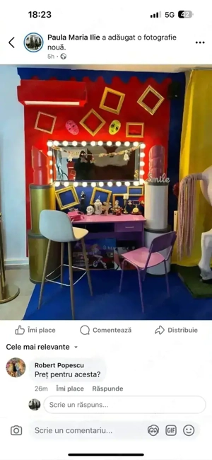 vand oglinda make up model Hollywood + pat tapitat 