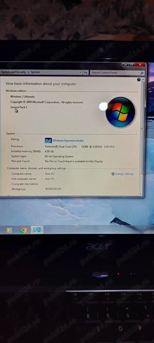 Vând laptop Acer aspire 5732Z - imagine 4