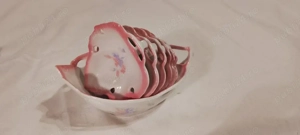 Set desert aperitiv vintage "Concord Japan" - Porțelan fin formă frunză  (7 piese)