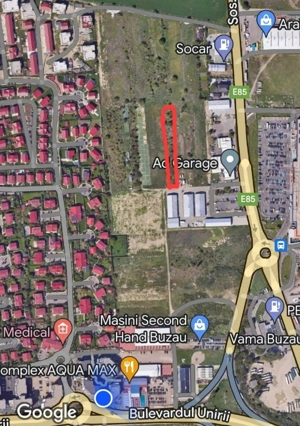 Teren intravilan 2.200 mp   65   mp   acces Centură   Aqua Max