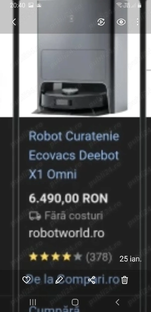 vand aspirator inteligent 