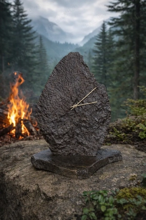 ceas din piatra naturala handmade