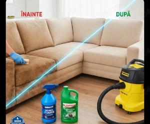  Curățare Profesională Canapele Tapițerii Spumă Activă și Injecție-Extracție - imagine 2