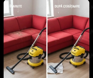  Curățare Profesională Canapele Tapițerii Spumă Activă și Injecție-Extracție