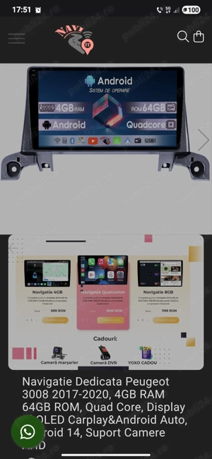 Navigatie peugeot 3008/5008