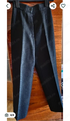 Pantalon din stofa 100% lina