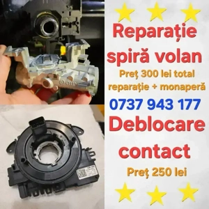 Reparatie Spira volan 5K0953569 / Deblocare Contact VW Seat Skoda Audi - imagine 2