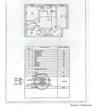 Apartament cu 3 camere la etajul 3/4 decomandat izolat termic  - imagine 18