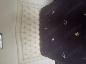 Vand pat de mijloc cu dimensiunile 140x200 + saltea 120x180 + husa protectie - imagine 6