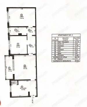 Apartament 3 Camere Centrala Proprie Zona Girocului Spitalul Judetean  - imagine 10