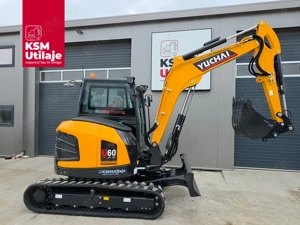 Midi Excavator Yuchai U60 (5.6t) | PICON CADOU | Coada Zero | Bosch Rexroth | 5 Ani Garanție - imagine 2