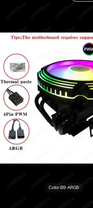 Cooler procesor argb 4 pini - imagine 3