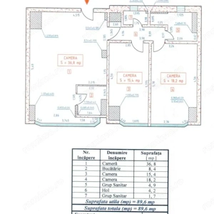 Apartament de 3 camere, 90mp, vedere urbană - imagine 5