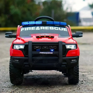 Masinuta electrica pompieri, DODGE RAM 1500 RHO, 4x35W, 12V 10Ah - imagine 3