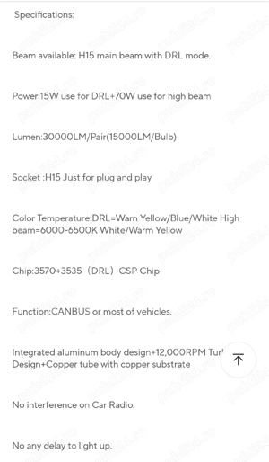 Led Auto H15 drl - imagine 2
