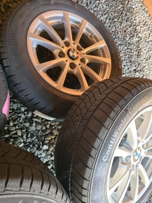 Set jante BMW originale 16 cu anvelope Continental M + S  205/60 R16 - imagine 5