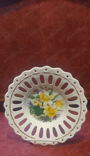 Farfurie Decorativa JRJS Cluj Anii 80 - Model Dantelat 