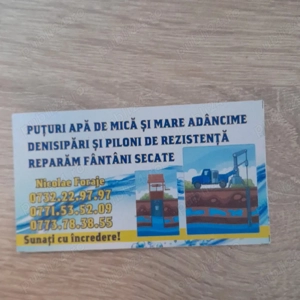 Executăm puțuri apa in vrancea