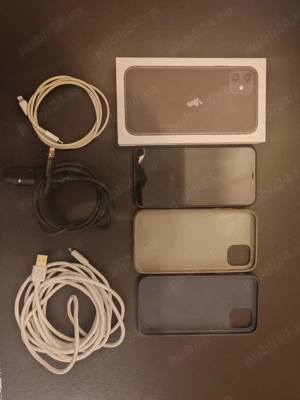 iPhone 11 128GB Negru | Cutie | Baterie 82% | București