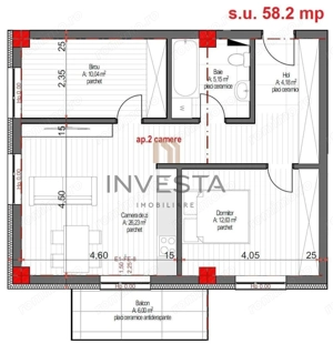 Apartament 2 camere | 58mp | Zona Europa | Proiect exclusivist - imagine 2