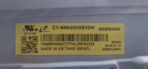 Display Samsung UE43NU7092U