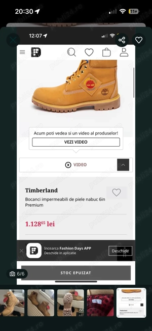 Timberland Premium 6" Waterproof Boot.