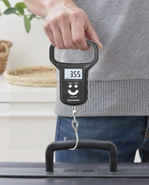 Cântar digital cu cârlig   Cântar portabil pentru bagaje și pescuit, de înaltă precizie, kg lb oz