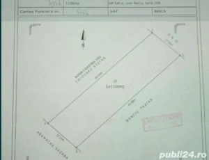 Teren intravilan 1106 mp Sătuc Buzău 