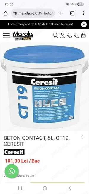Vand Beton Contact Ceresit