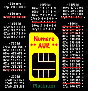 Numar Vip Aur Magic Numere Usoare Gold 