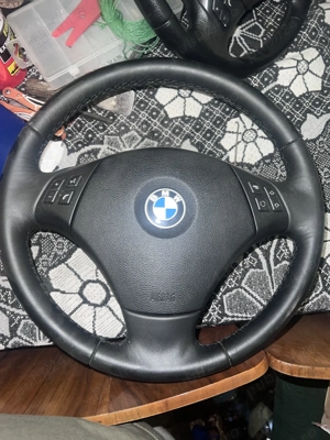 Volan cu comenzi complet piele BMW E90 - imagine 2