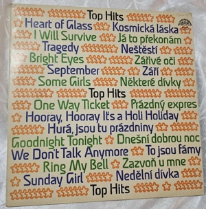 Disc vinyl Top Hits   Supraphon 1980 | Heart of Glass, I Will Survive