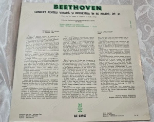 Disc vinyl Beethoven   Concert pentru vioară Op. 61 | Celibidache | Electrecord - imagine 4