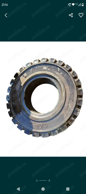 Vând anvelope pline pt stivuitor  - imagine 4