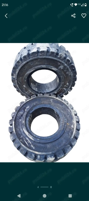 Vând anvelope pline pt stivuitor  - imagine 6