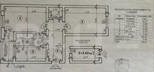 Apartament 2 camere, 54.37 mp, zona Ultracentral - Primarie - imagine 2
