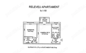 Apartament 2 camere, 40 mp, Aleea Pacurari - imagine 9