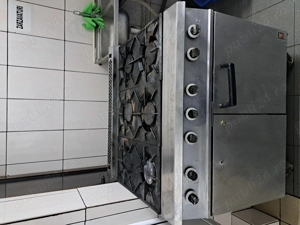 Aragaz profesional 6 ochiuri+cuptor  - imagine 5