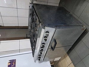 Aragaz profesional 6 ochiuri+cuptor 