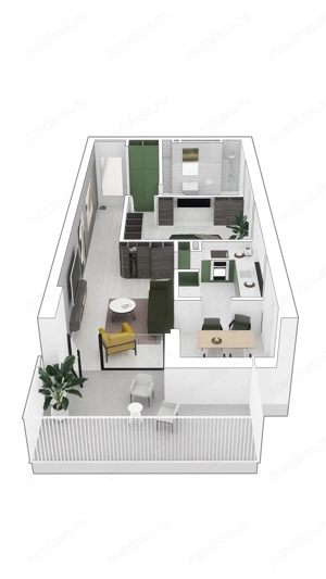 Apartament nou cu 2 camere  izolatie cu vata bazaltica  facilitati premium. - imagine 6