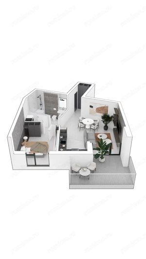 Apartament nou cu 2 camere  izolatie cu vata bazaltica  facilitati premium. - imagine 5