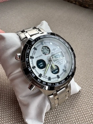 Ceas Geneva Design Limited Edition Gents Dual Time Chronograph